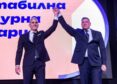 Андрей Гюров и Георги Кандев при откриването на предизборната им кампания в София